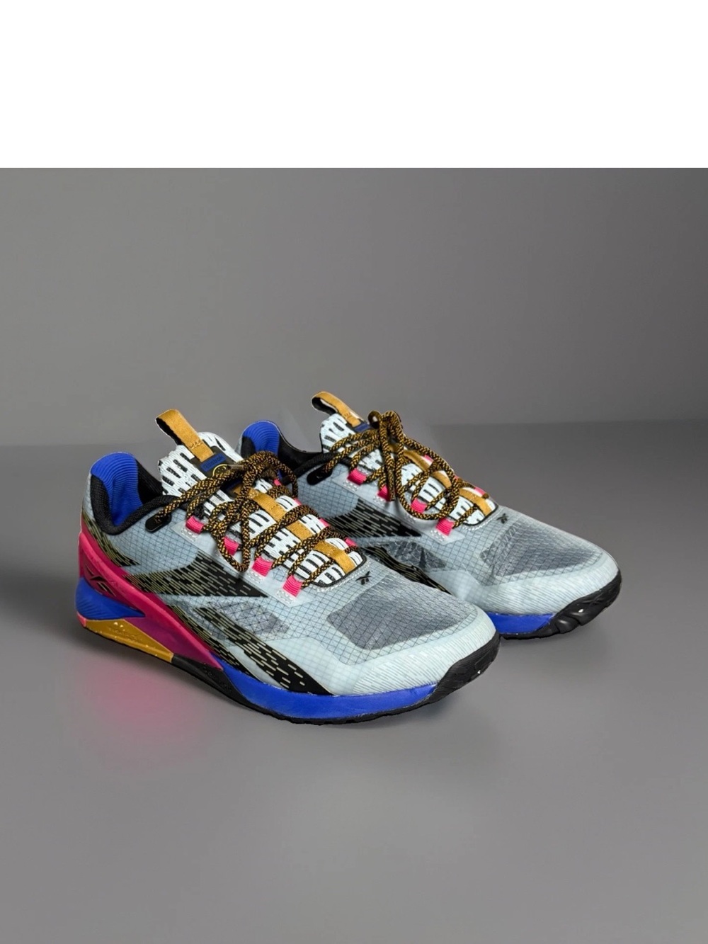 Reebok Nano X1 Women's Training Adventure Shoes Gray/Colbalt Size 7.5